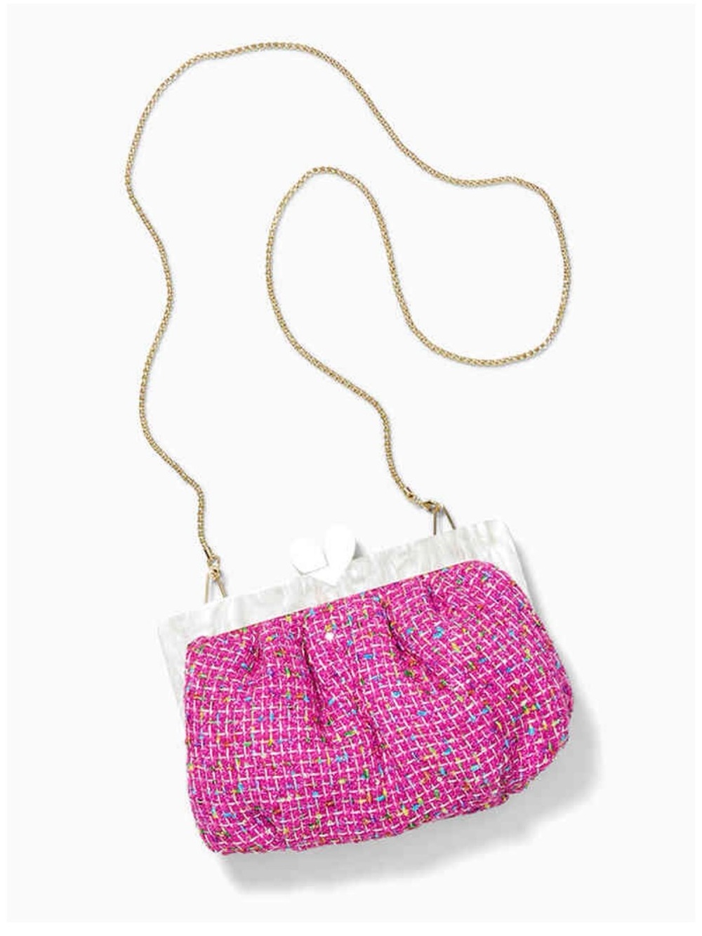 Lilly Pulitzer limited-edition Lilly x Lele Heart Clutch with removable chain. - Picture 2 of 10